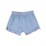 Billieblush Baby s/s Graphic T-shirt & Ruffle Hem Shorts Set ~ White/Bleach