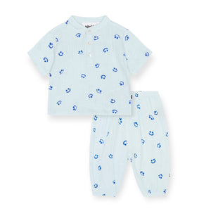 Molo Baby Ever Shirt & Serene Pants Set ~ Aquarelle Smile