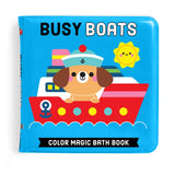 Mudpuppy Busy Boats Color Magic Bath Book
