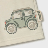 Mayoral Baby Boy Jeep Graphic Zip Hoodie, s/s T-shirt & Shorts Set ~ Hemp/Matcha