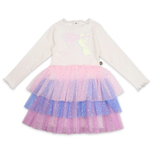 Petite Hailey Kim 3 Layer Tutu Dress ~ White Multi