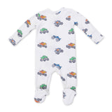 Angel Dear 2 Way Zipper Footie ~ Monster Trucks