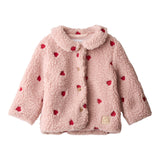 Molo Baby Ursula Sherpa Jacket ~ Red Hearts Soft