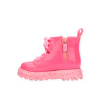 Mini Melissa Coturno Combat Boot ~ Pink Glitter