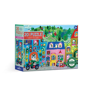 eeBoo Yumi's Village 20 Piece Puzzle