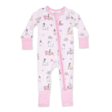 Angel Dear 2 Way Zipper Convertible Romper ~ Fancy Hounds With Bows