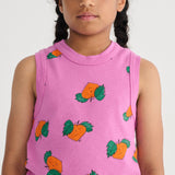 Bobo Choses Girls Tangerine Tank Top & Ruffled Shorts Set ~ Purple