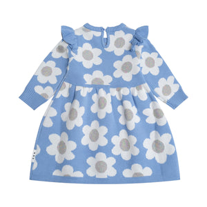 Huxbaby Daisy Knit Dress ~ Seaside