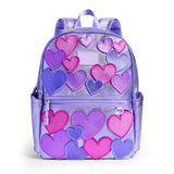 State Bags Kane Backpack ~ Purple/Pink 3D Hearts