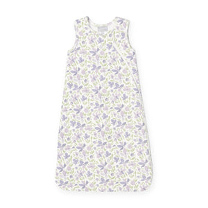 Coccoli Cotton-Modal Printed Sleepsack ~ Violets/Cream