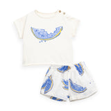 Play Up Baby Graphic Tee & Printed Woven Shorts Set ~ Watermelons