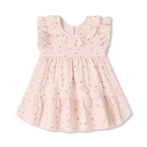 Quincy Mae Charlotte Heart Confetti Dress ~ Petal