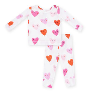 Angel Dear Baby Thermal l/s Pj Set ~ Happy Hearts