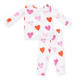 Angel Dear Baby Thermal l/s Pj Set ~ Happy Hearts