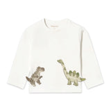 Mayoral Baby Boy Dino Play l/s T-Shirt ~ Cream