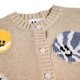 Molo Baby Breeze Knit Cardigan & Sol Pants Set ~ Fuzz Ball Sandy