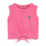Babyface Girls Sleeveless Knotted Top 7-12 ~ Neon Pink