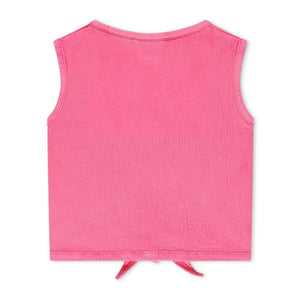 Babyface Girls Sleeveless Knotted Top 7-12 ~ Neon Pink