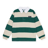 Molo Relz Striped Polo ~ White Pine