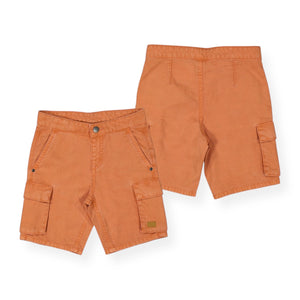 Mayoral Boys Cargo Bermuda Shorts ~ Brick