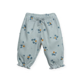 Play Up Baby Flower Print Waffle Weave Sweatshirt & Sweatpants Set ~ Sea