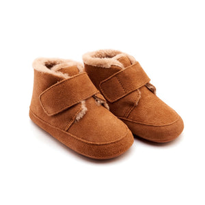 Old Soles Shloofy Fur Lined Boot ~ Tan Suede