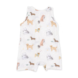Angel Dear Sleeveless Muslin Shortie Romper ~ Awesome Dogs