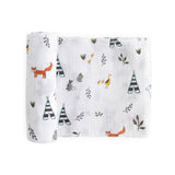 Little Unicorn Cotton Muslin Swaddle ~ Forest Friends