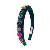 Bari Lynn Thin Jeweled Padded Headband