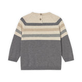 Mayoral Baby Boy Colorblock Stripe Knit Sweater ~ Graphite