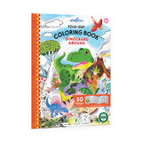 eeboo Dinosaurs Abound Fold-Out Coloring Book w/ Stickers