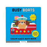 Mudpuppy Busy Boats Color Magic Bath Book