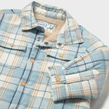 Mayoral Baby Boy Sherpa Lined Check Overshirt ~ Blue
