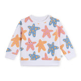 Stella McCartney Baby Girl Starfish Print Sweatshirt & Shorts Set ~ White Multi