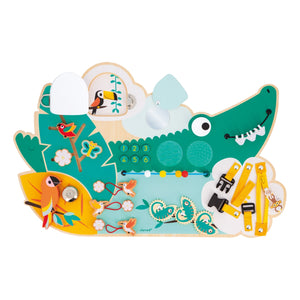 Janod Tropik Crocodile Activity Board
