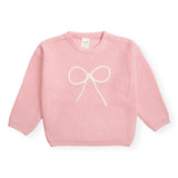 Sweet Wink Knit Bow Sweater ~ Pink