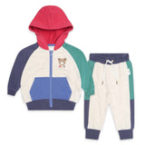 Huxbaby Colorblock Raglan Hoodie & Sweatpants Set ~ Multi