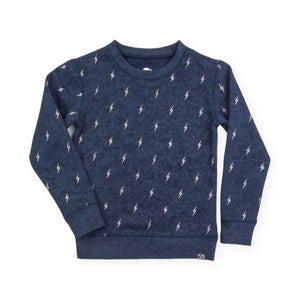 Appaman Boys Revel Crewneck Sweatshirt ~ Washed Navy