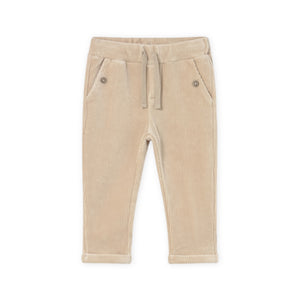 Mayoral Baby Boy Ribbed Velour Pants ~ Cereal