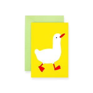 Karen Schipper Mini Enclosure Baby Card ~ Duck