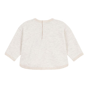Petit Bateau Baby Boat Logo Sweatshirt ~ Oatmeal