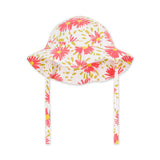Petit Bateau Baby Big Flower Print Sun Hat ~ White Multi