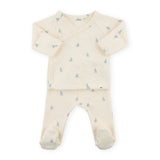 Oh Baby! Mini Sailboats Kimono Set ~ Milk/Sky