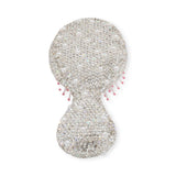 Bari Lynn Crystalized Hair Brush w/ Pearls ~ Clear