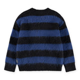 Molo Brutus Cardigan ~ Blue/Black Stripes
