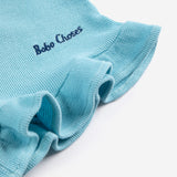 Bobo Choses Girls Pixel Daisy Ruffled Top & Shorts Set ~ Light Blue