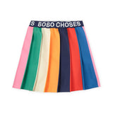 Bobo Choses Girls Tic Tac Toe Color Block Sweatshirt & Pleated Skirt Set ~ Multi