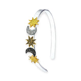 Lilies & Roses Celestial Glitter Star & Moon Headband