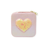 Tiny Treats Sparkling Sequin Heart Jewelry Box