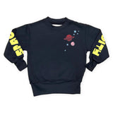 Rowdy Sprout Bowie Space Oddity Crewneck Sweatshirt ~ Washed Black